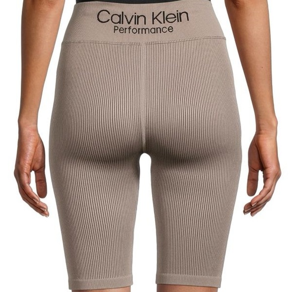 New Calvin Klein Performance 
​Ribbed Shapewear Shorts high waisted taupe color - Picture 3 of 10